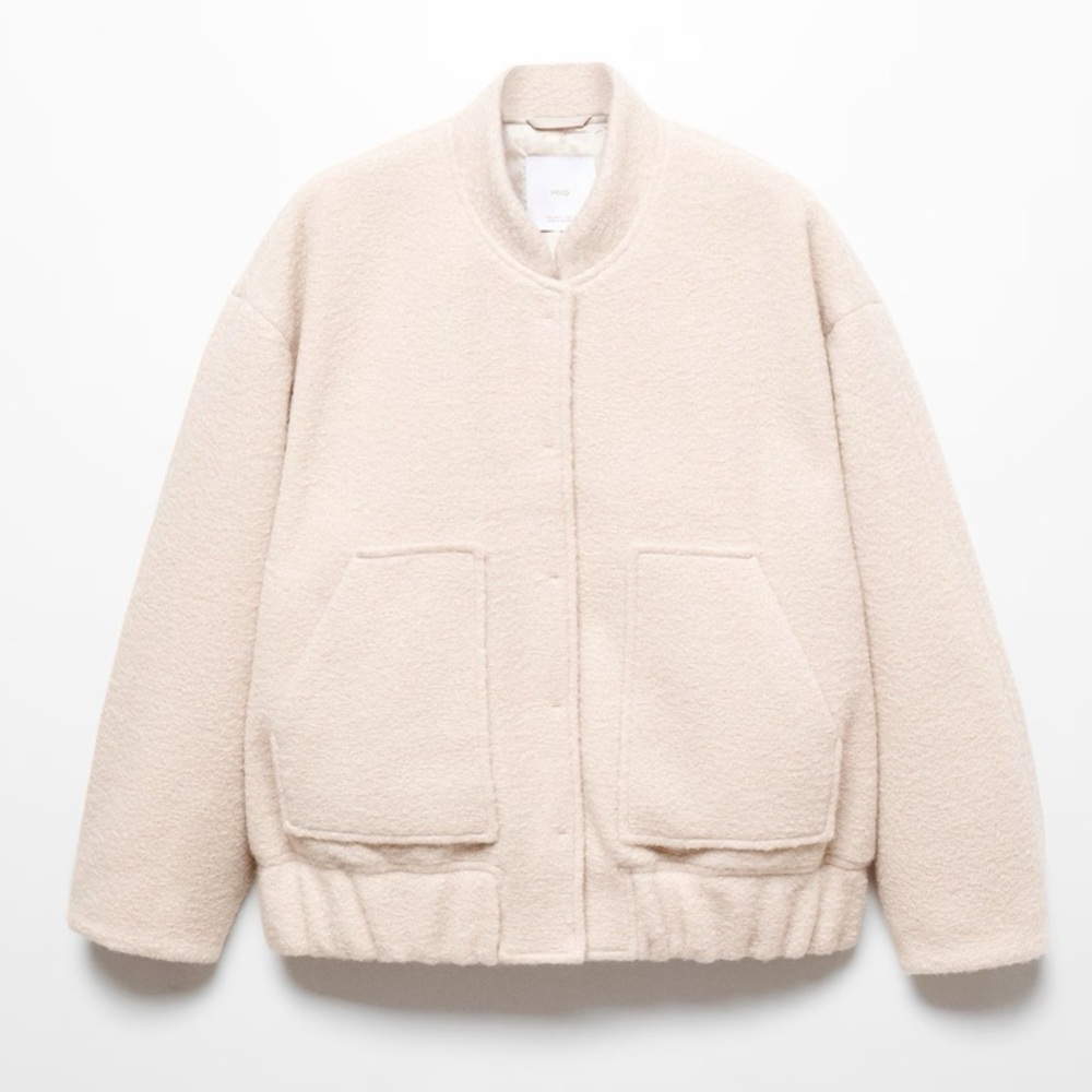 NWT Mango oversized bomber jacket